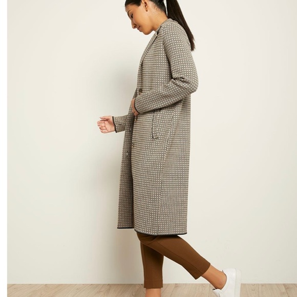 NWOT Long Patterned Sweater Coat - Picture 3 of 6